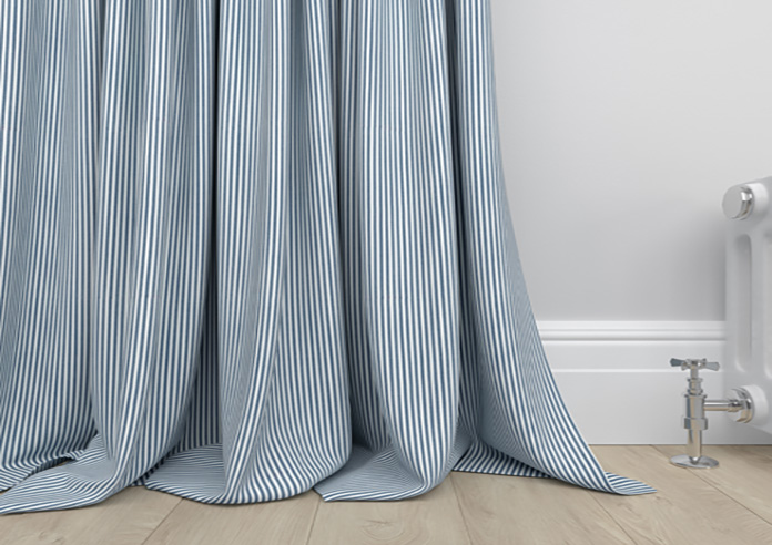 Nautical Stripes, Navy - Made to Measure Curtains - Image 6